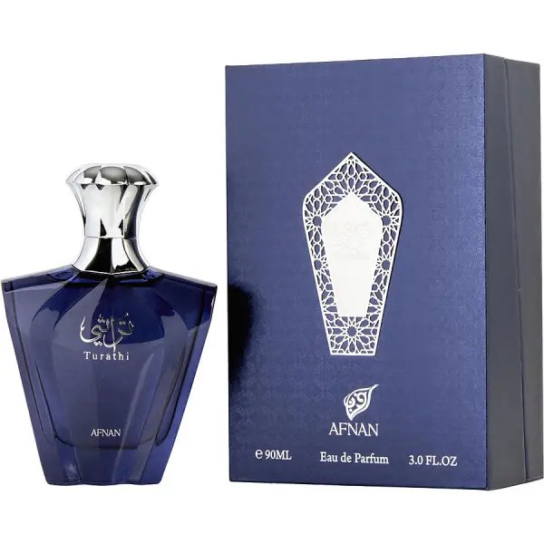 Afnan Turathi Blue Eau De Parfum 90ml  – Perfume Aromático Acuático