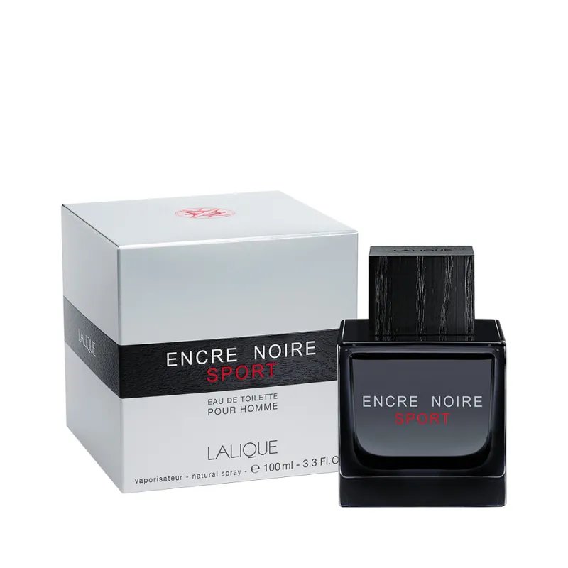 Lalique Encre Noir Sport Eau De Toilette 100ml – Perfume Amaderado Acuático