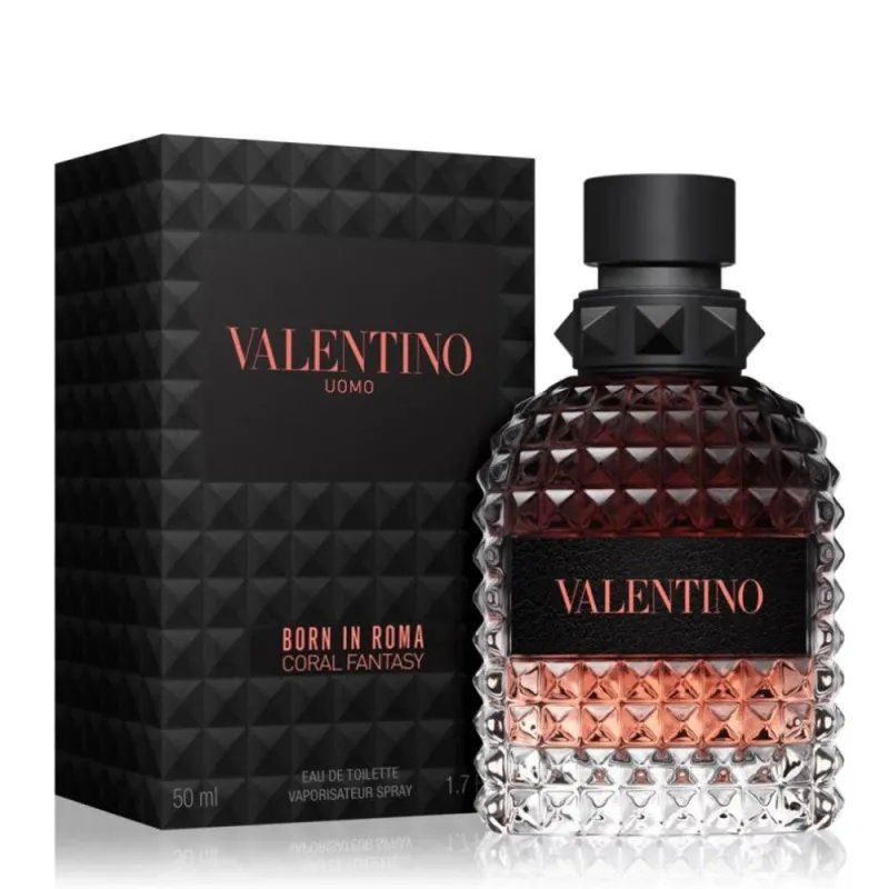 Valentino Uomo Born In Roma Coral Fantasy Eau De Toilette 100ml  – Perfume Amaderado Aromático