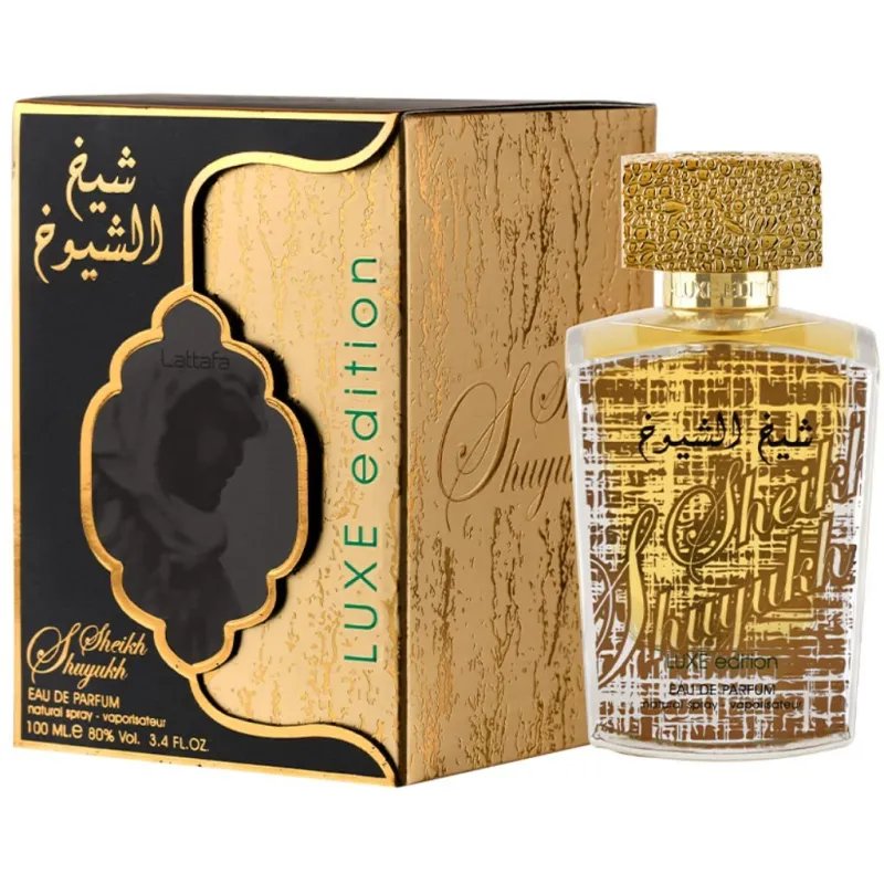 Lattafa Sheikh Al Shuyukh Luxe Edition Eau De Parfum 100ml – Perfume Roso, Canelo Y Azafrán