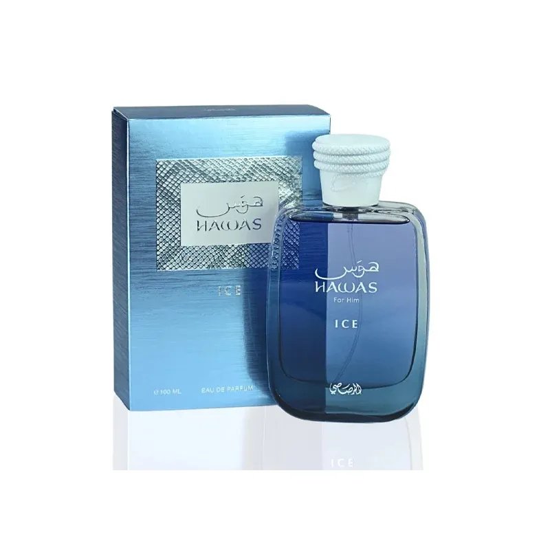 Rasasi Hawas Ice Eau De Parfum 100ml – Perfume Manzano, Bergamoto De Sicilio, Limón Italiano (limo Italiano) Y Anís Estrellado Rasasi Hawas Ice Eau De Parfum 100ml – Perfume Manzano, Bergamoto De Sicilio, Limón Italiano (limo Italiano) Y Anís Estrellado