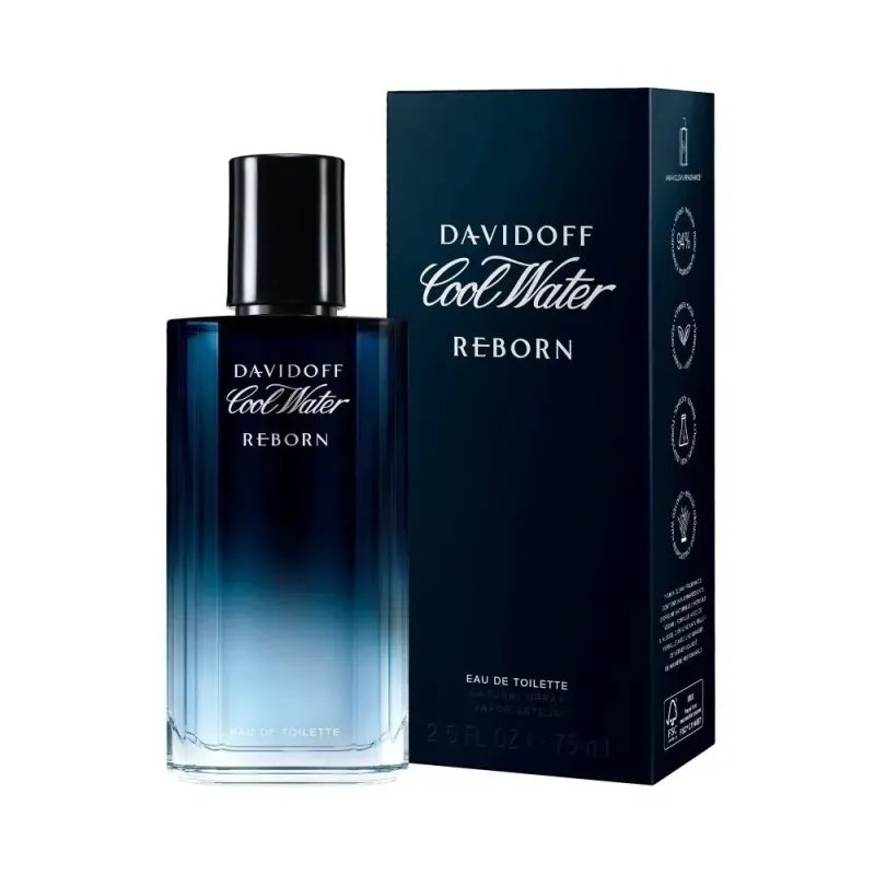 Davidoff Cool Water Reborn Eau De Parfum 100ml – Perfume Amaderado Aromático