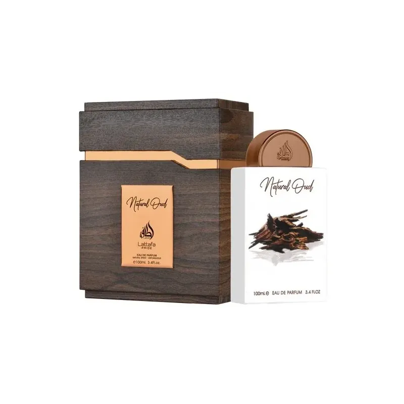 Lattafa Natural Oud Eau De Parfum 100ml  – Perfume Amaderado Especiado
