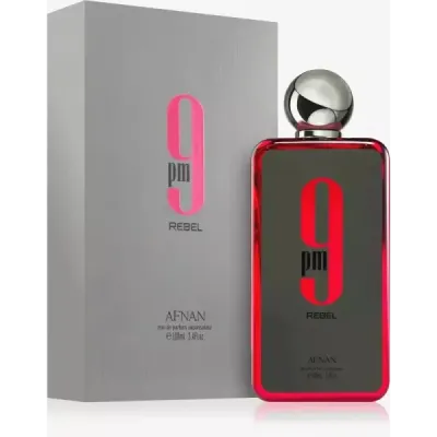 PERFUME AFNAN 9 PM REBEL Afnan 9 Pm Rebel Eau De Parfum 100ml – Perfume Aromático Frutal