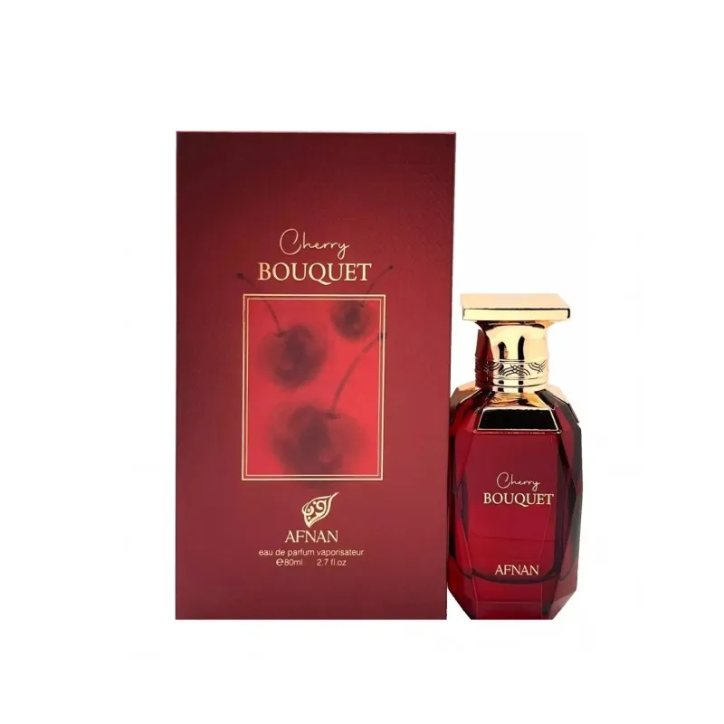 Afnan Cherry Bouquet Eau De Parfum 80ml  – Perfume Floral Frutal Gourmand