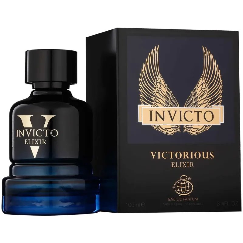 Fragance World Invicto Victorious Elixir Eau De Parfum 100ml – Perfume Aromático Fragance World Invicto Victorious Elixir Eau De Parfum 100ml – Perfume Aromático