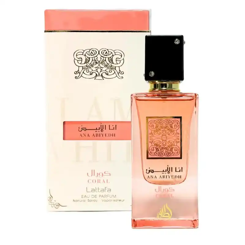 Lattafa Ana Abiyedh Coral Eau De Parfum 60ml – Perfume Floral Frutal Lattafa Ana Abiyedh Coral Eau De Parfum 60ml – Perfume Floral Frutal
