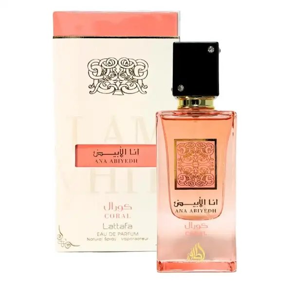 Lattafa Ana Abiyedh Coral Eau De Parfum 60ml  – Perfume Floral Frutal