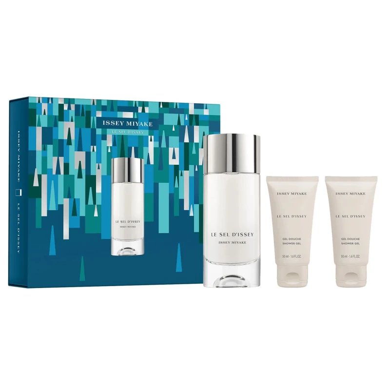 Issey Miyake Le Sel D'issey Set 3pc Eau De Toilette 100ml  – Perfume Amaderado Acuático