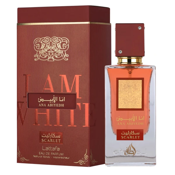 Lattafa Perfumes Ana Abiyedh Scarlet Eau De Parfum 100ml  – Perfume Floral Frutal Gourmand