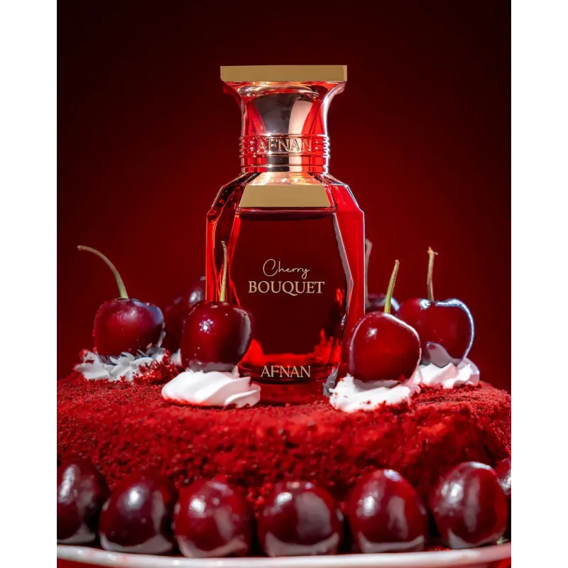 Afnan Cherry Bouquet Eau De Parfum 80ml  – Perfume Floral Frutal Gourmand