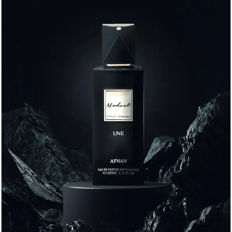 Afnan Modest Une Pour Homme Eau De Parfum 100ml – Perfume Fresco Especiado Cítrico Aromático