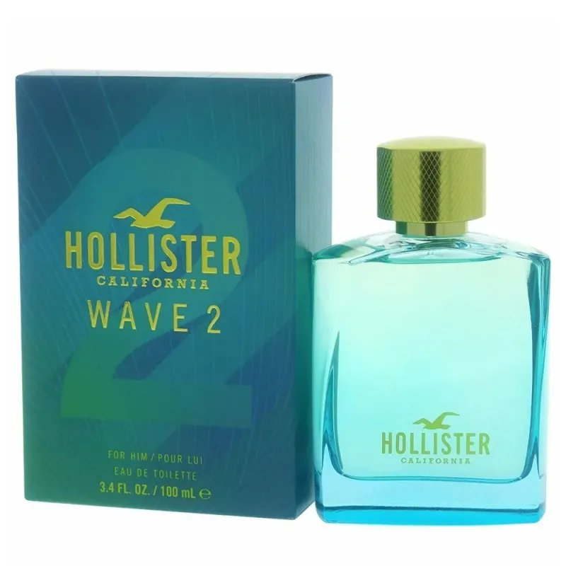 Hollister Wave 2 For Him Eau De Parfum 100ml  – Perfume Aromático Fougère