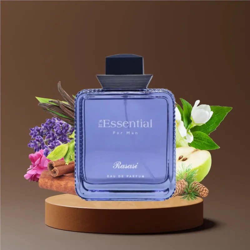Rasasi It's Essential Eau De Parfum 100ml – Perfume Amaderado Aromático Rasasi It's Essential Eau De Parfum 100ml – Perfume Amaderado Aromático