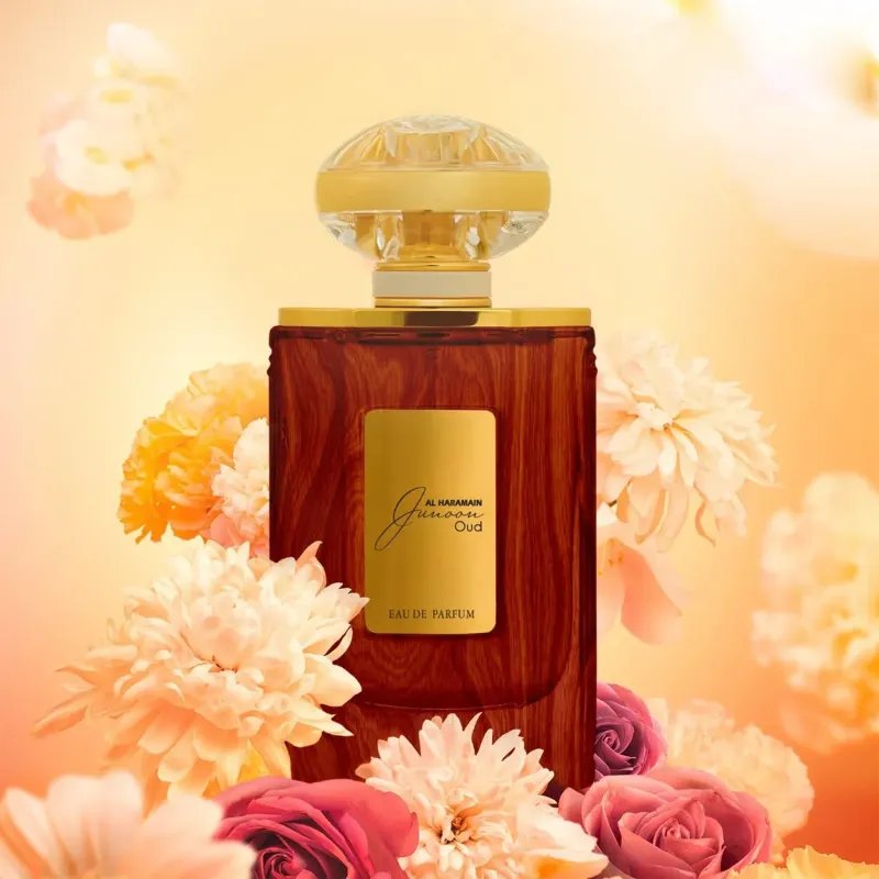 Al Haramain Junoon Oud Eau De Parfum 100ml  – Perfume Almizcle Amaderado Floral