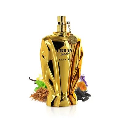 Gliss Beauty | Urban Man Elixir Fragrance World Fragrance World Urban Man Elixir Eau De Parfum 100ml – Perfume Amaderado Aromático