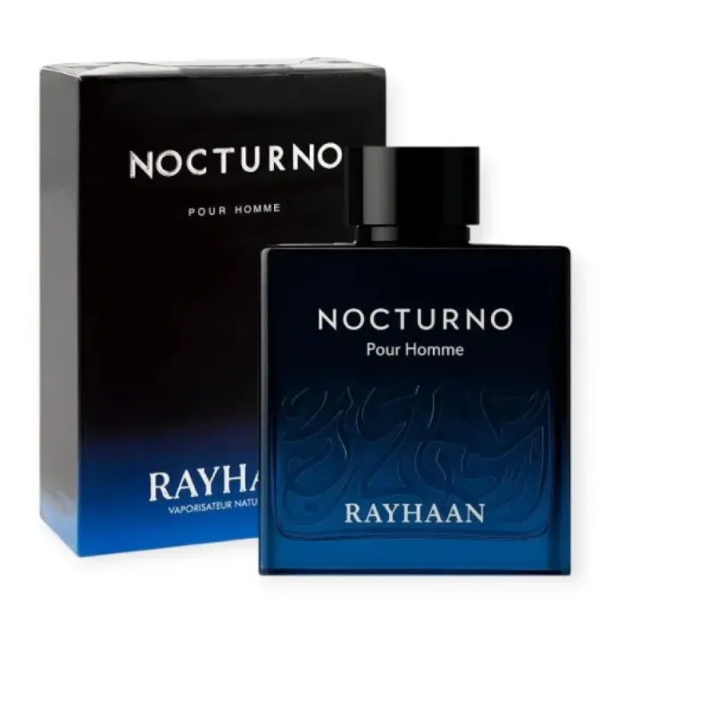 Rayhaan Nocturno Eau De Parfum 100ml – Perfume Amaderado Aromático