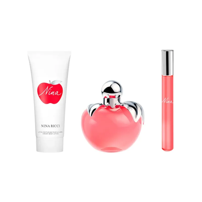 Nina Ricci Set Nina Eau De Parfum 80ml – Perfume Cítrico Frutal Nina Ricci Set Nina Eau De Parfum 80ml – Perfume Cítrico Frutal